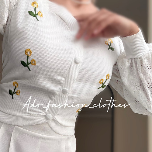 شومیز گلدوزی مجلسی ٦١٨