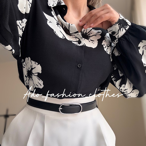 شومیز مجلسی گلدار ٦٢٢